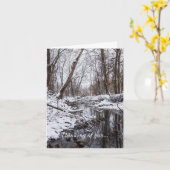 Riverside Sneeuwdenking van uw Kaart (Gele Bloem)
