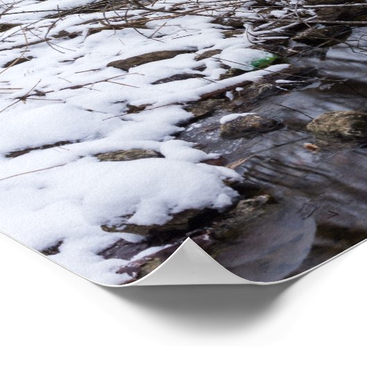 Riverside Snow Poster (Hoek)