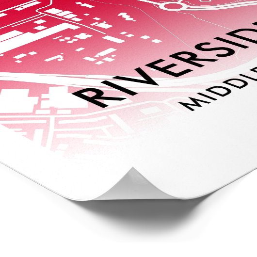 Riverside Stadium Poster, de thuisbasis van Middle Poster (Hoek)