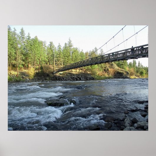 RIVERSIDE STATE PARK CCC BRIDGE - SPOKANE WA POSTER (Voorkant)