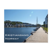 Riverside Uitzicht in Kristiansand, Noorwegen