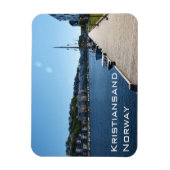 Riverside Uitzicht in Kristiansand, Noorwegen Magneet (Verticaal)