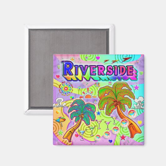 Riverside Vacation Target Magnet (Voorkant / Achterkant)