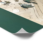 Riverside Walkway Poster  City Canal, Bridge View (Hoek)