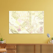 Riverside Woolen Mills Atlas Map Canvas Afdruk (Insitu (Woonkamer))