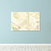 Riverside Woolen Mills Atlas Map Canvas Afdruk (Insitu (Houten vloer))