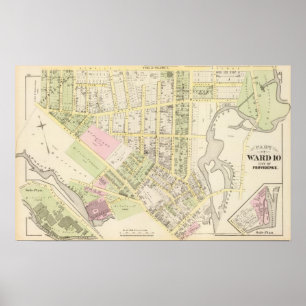 Riverside Woolen Mills Atlas Map Poster