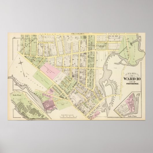 Riverside Woolen Mills Atlas Map Poster (Voorkant)