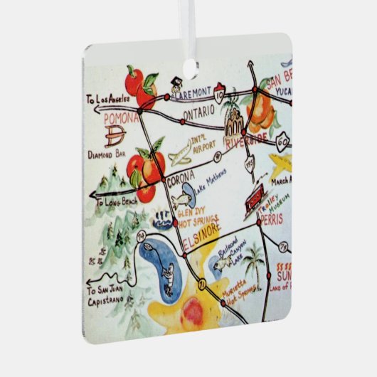 Riverside, Zuid-Californië Ornament (Voorkant Rechts)