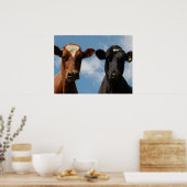 Riverton Koeien, Devon, Engeland Poster (Keuken)