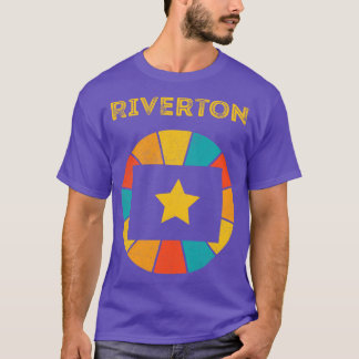 Riverton Wyoming Verdrietig Souvenir 1 T-shirt