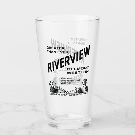 Riverview Amusement Park, Chicago, IL 1904-1967 Glas (Voorkant)