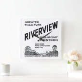 Riverview Amusement Park, Chicago, IL 1904-1967 Vierkante Klok (Huis)