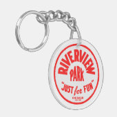 Riverview Amusement Park, Chicago, Illinois Sleutelhanger (Voorkant Links)