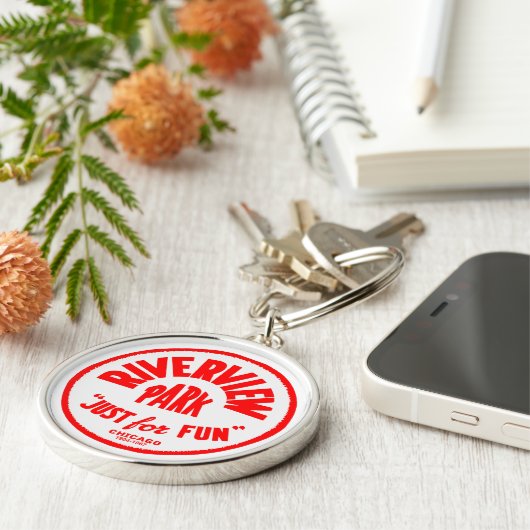 Riverview Amusement Park, Chicago, Illinois Sleutelhanger (Zijkant)