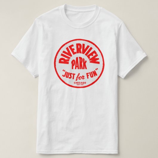 Riverview Amusement Park, Chicago, Illinois T-shirt (Design voorkant)