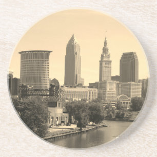 Riverview Cleveland (Sepia) Zandsteen Onderzetter