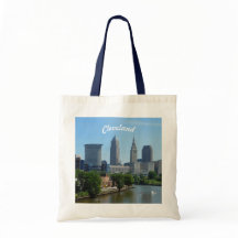 Riverview Cleveland Skyline Canvas tas