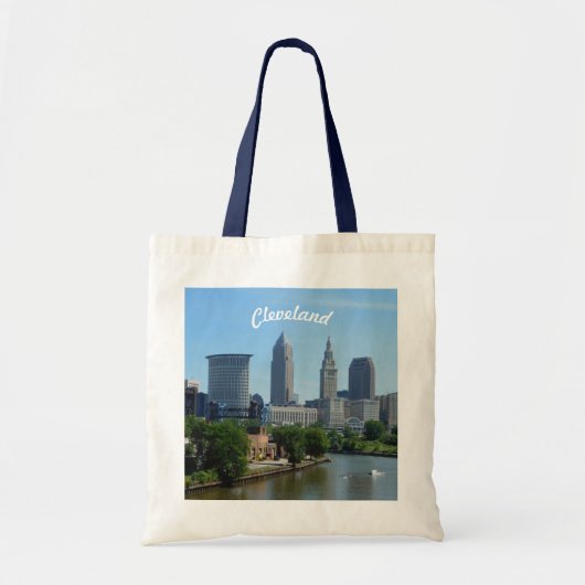 Riverview Cleveland Skyline Canvas tas (Voorkant)