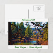 Riverview Park Bend Oregon, Verenigde Staten Briefkaart (Voorkant / Achterkant)