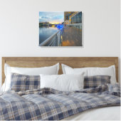 Riverwalk bij Tampa Florida Canvas Afdruk (Insitu (Slaapkamer))