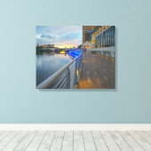 Riverwalk bij Tampa Florida Canvas Afdruk (Insitu (Houten vloer))