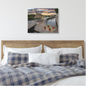 Riverwalk bij Tampa Florida Canvas Afdruk (Insitu (Slaapkamer))