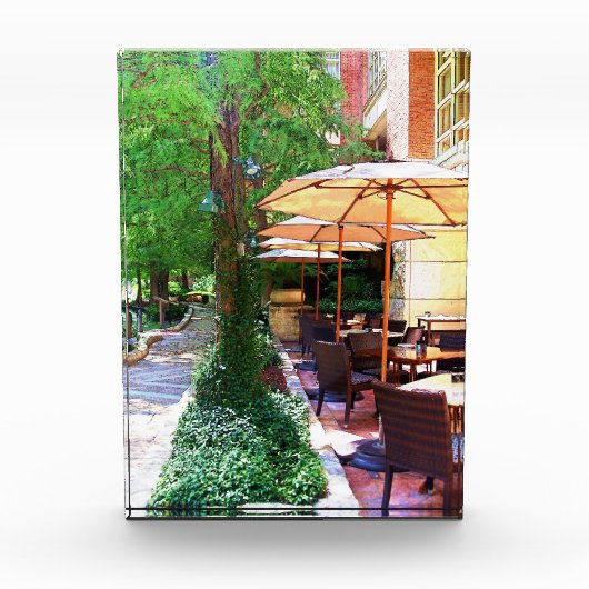 Riverwalk Cafe AcrylBlock Fotoblokken (Voorkant)