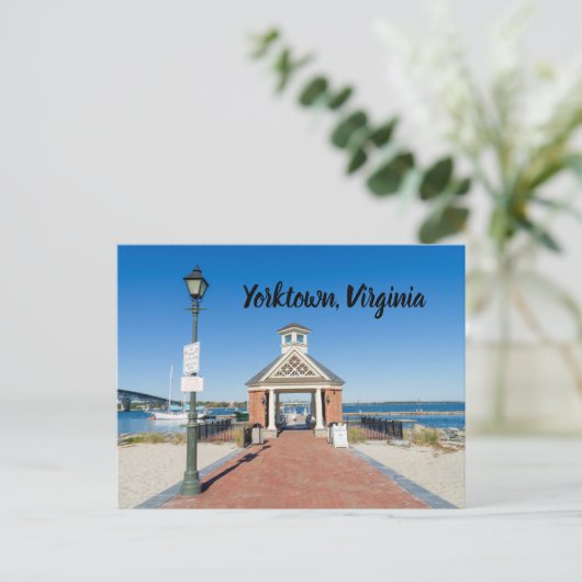 Riverwalk in Yorktown Virginia Briefkaart (Staand voorkant)