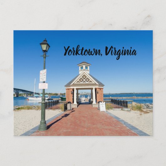 Riverwalk in Yorktown Virginia Briefkaart (Voorkant)