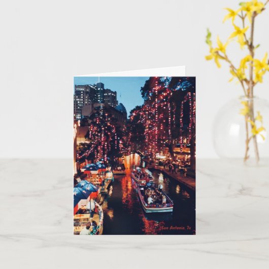 Riverwalk Kerstmis Kaart (Gele Bloem)