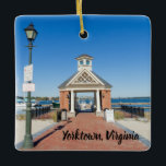 Riverwalk Landing in Yorktown Virginia Keramisch Ornament<br><div class="desc">Riverwalk Landing in Yorktown Virginia</div>