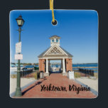 Riverwalk Landing in Yorktown Virginia Keramisch Ornament<br><div class="desc">Riverwalk Landing in Yorktown Virginia</div>