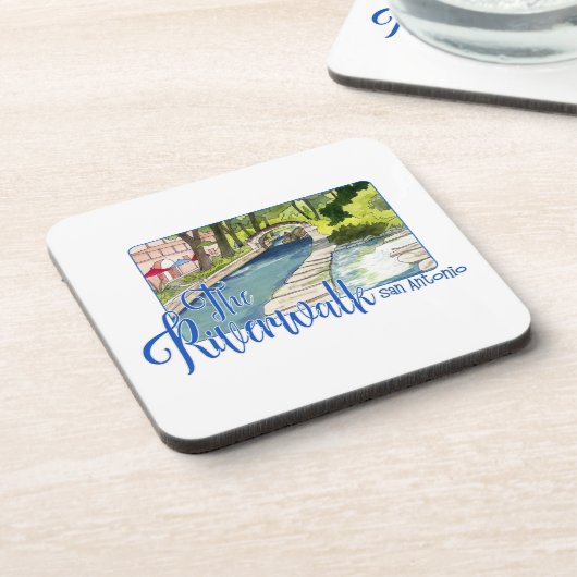 Riverwalk, San Antonio, Texas Bier Onderzetter (Linkerzijde)