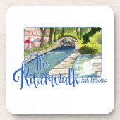 Riverwalk, San Antonio, Texas Bier Onderzetter (Voorkant)