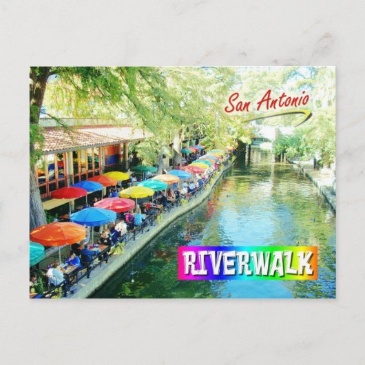 Riverwalk, San Antonio, Texas Briefkaart (Voorkant)