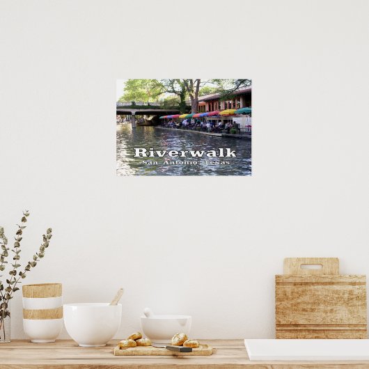 Riverwalk, San Antonio, Texas Poster (Keuken)