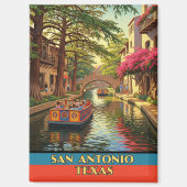 Riverwalk San Antonio Texas Travel Magneet (Voorkant)
