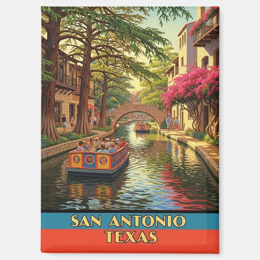 Riverwalk San Antonio Texas Travel Magneet (Voorkant)