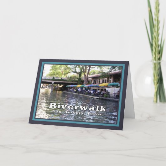 Riverwalk-San Antonio, TX/photography Kaart (Voorkant)