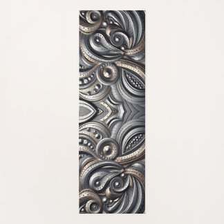 riveted metal curves  yogamat