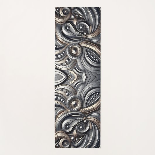 riveted metal curves  yogamat (Voorkant)
