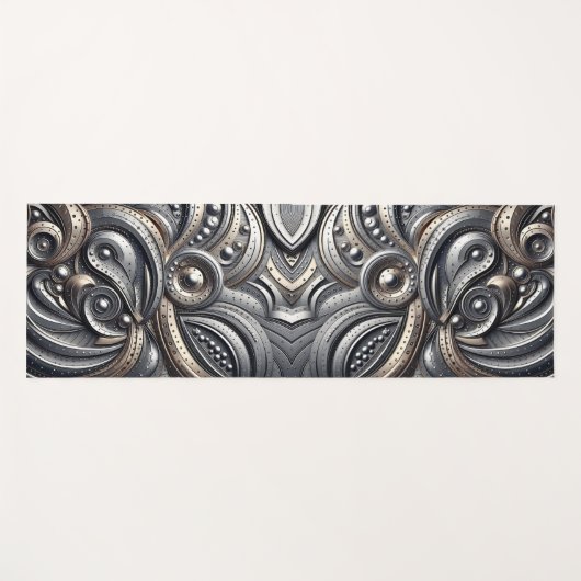 riveted metal curves  yogamat (Voorkant (horizontaal))