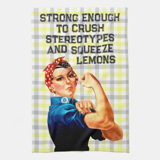 Riveter Citroen Gingham Theedoek (Verticaal)