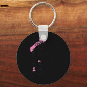 Riveter Geloof Roze Ribbon Borstkanker Awarenen Sleutelhanger (Voorkant)