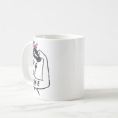 Riveter gelooft dat het bestrijden van borstkanker koffiemok (Voorkant links)