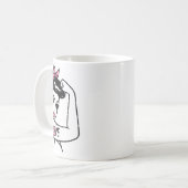 Riveter Hope vecht tegen borstkanker bewustzijn bi Koffiemok (Voorkant links)