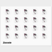 Riveter I wint bewustzijn borstkanker overlevende Ronde Sticker (Vel)