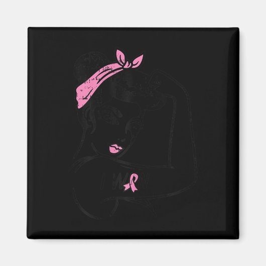 Riveter I Won Awareness Borstkanker Overlevende Vr Magneet (Voorkant)