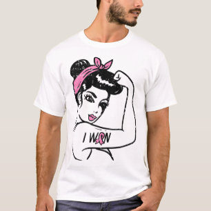 Riveter Ik Won Borstkanker Overlevende Vrouw T-shirt